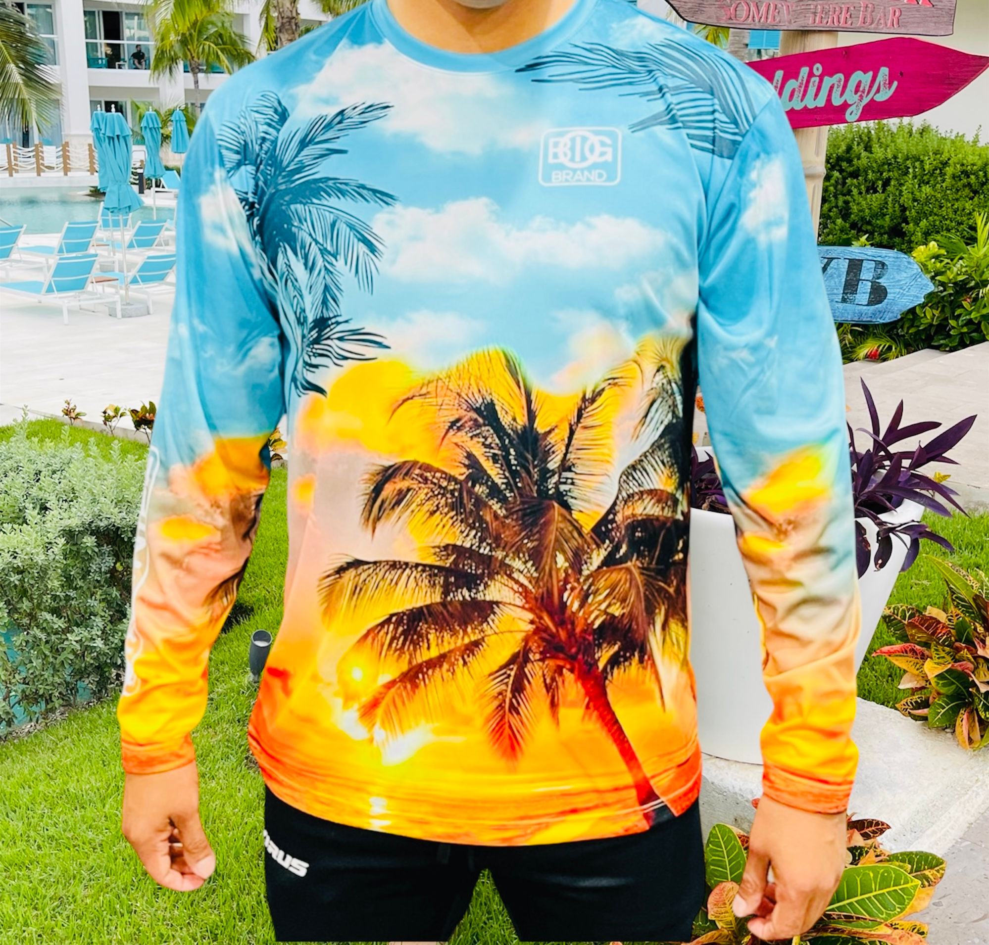 Beach Crew Neck Long Sleeve 