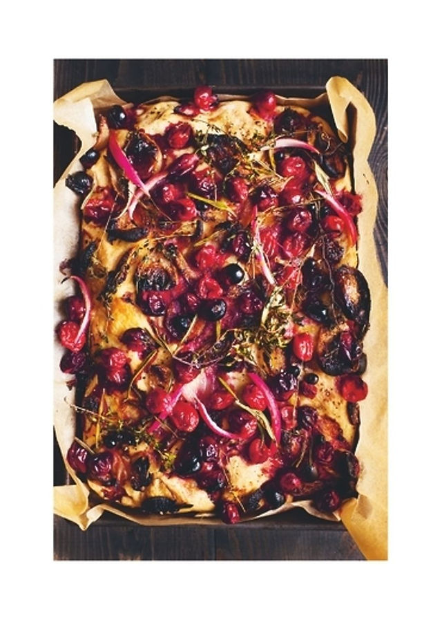 cranberry focaccia