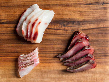 Raw fish from the sea