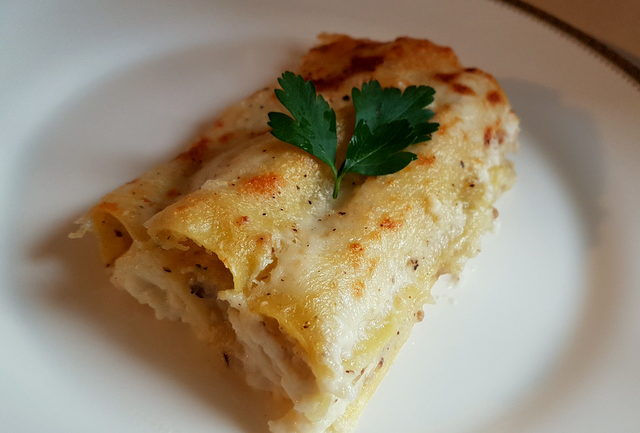 potato & porcini cannelloni
