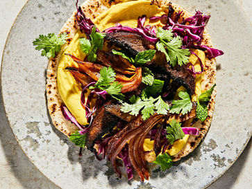 'Vegetarian mushroom shawarma pitas' - boring
