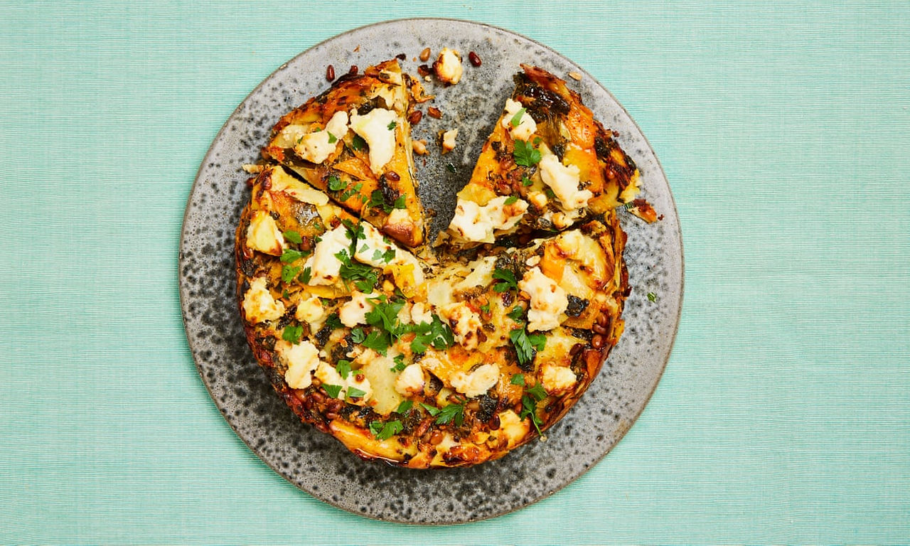 pasta & squash cake