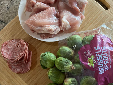 A chicken and Brussels sprouts challenge