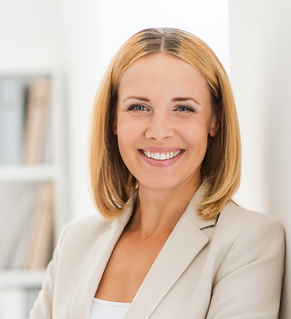 Woman Smiling in Suit