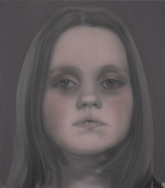 Portrait painting, Oil on canvas by Kiki Lamers (NL, 1964), renowned artist living in Rougeux, France
