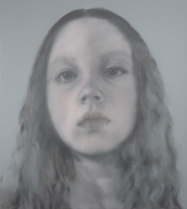 Portrait painting, Oil on canvas by Kiki Lamers (NL, 1964), renowned artist living in Rougeux, France