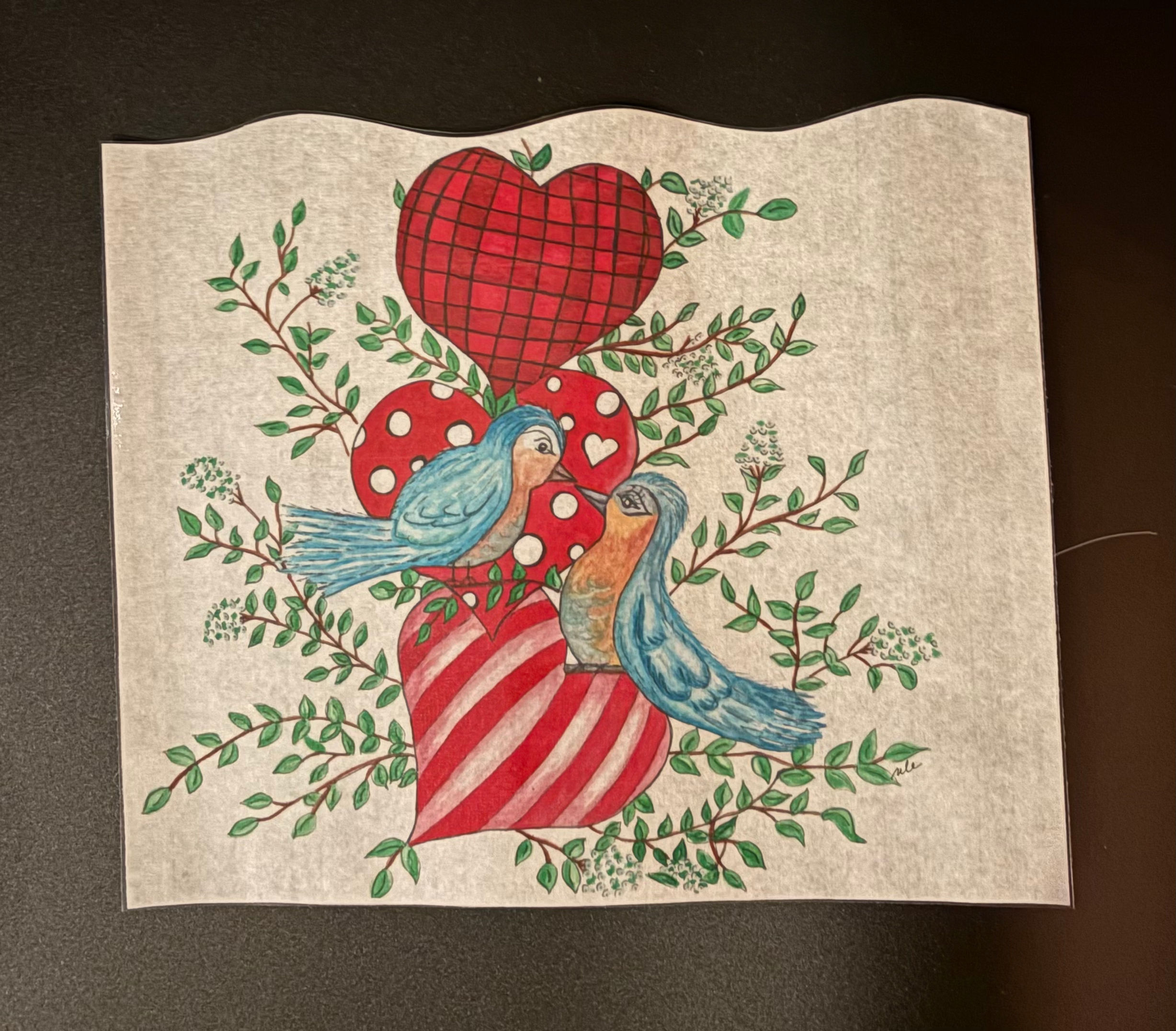 Sleeves - 8” Love Birds