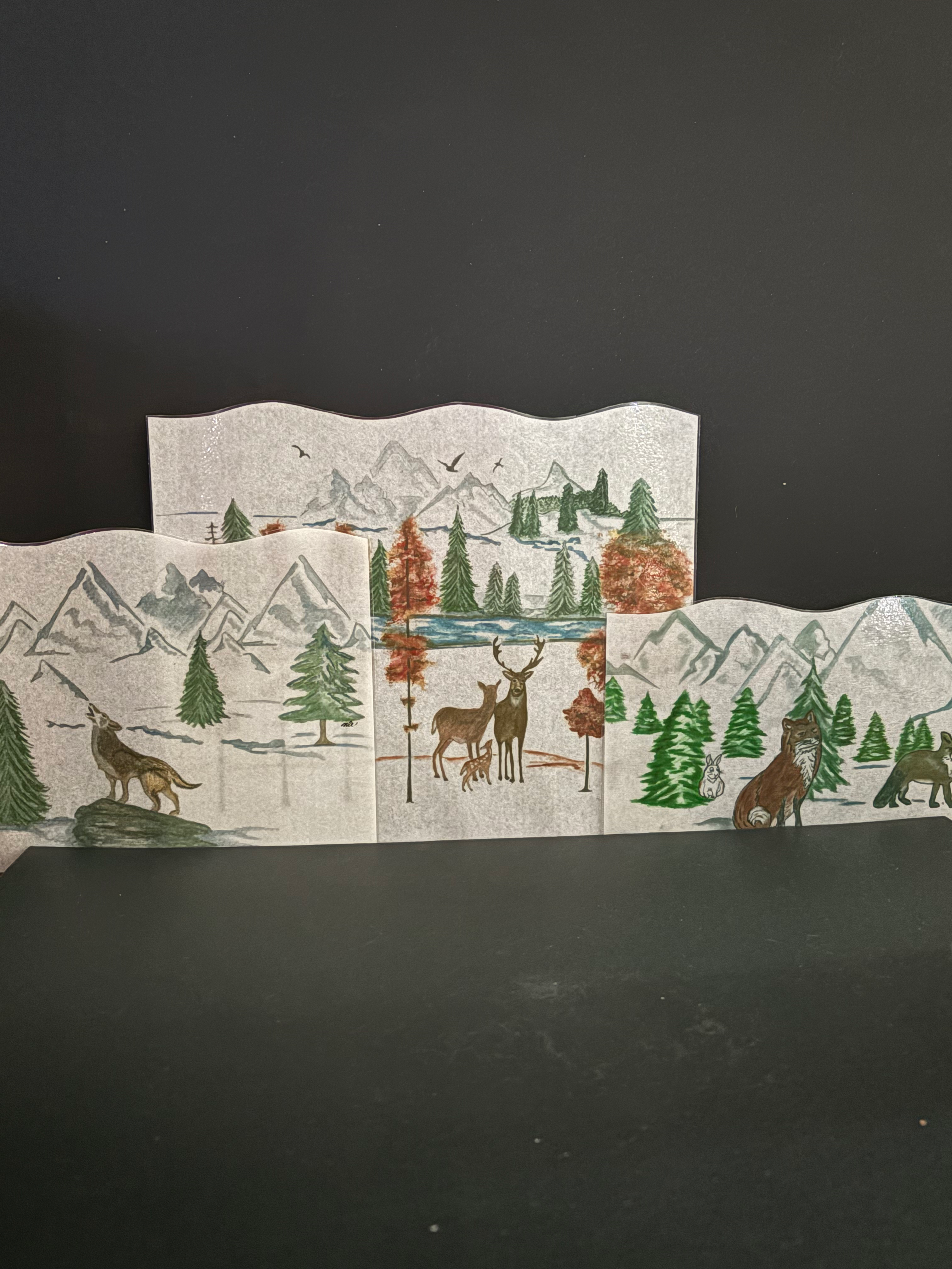 Sleeves - 3 pack Forest Animals