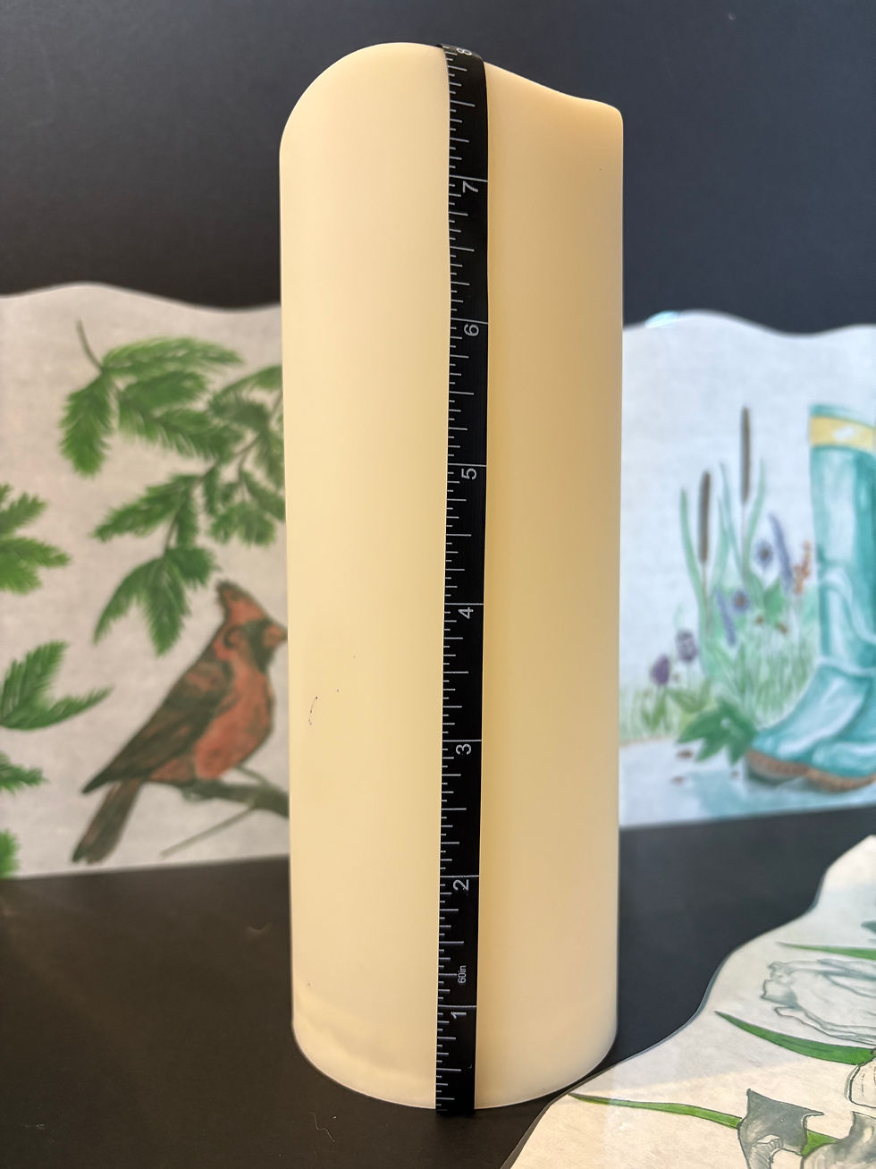 Thumbnail: 8” candle w/ leaves