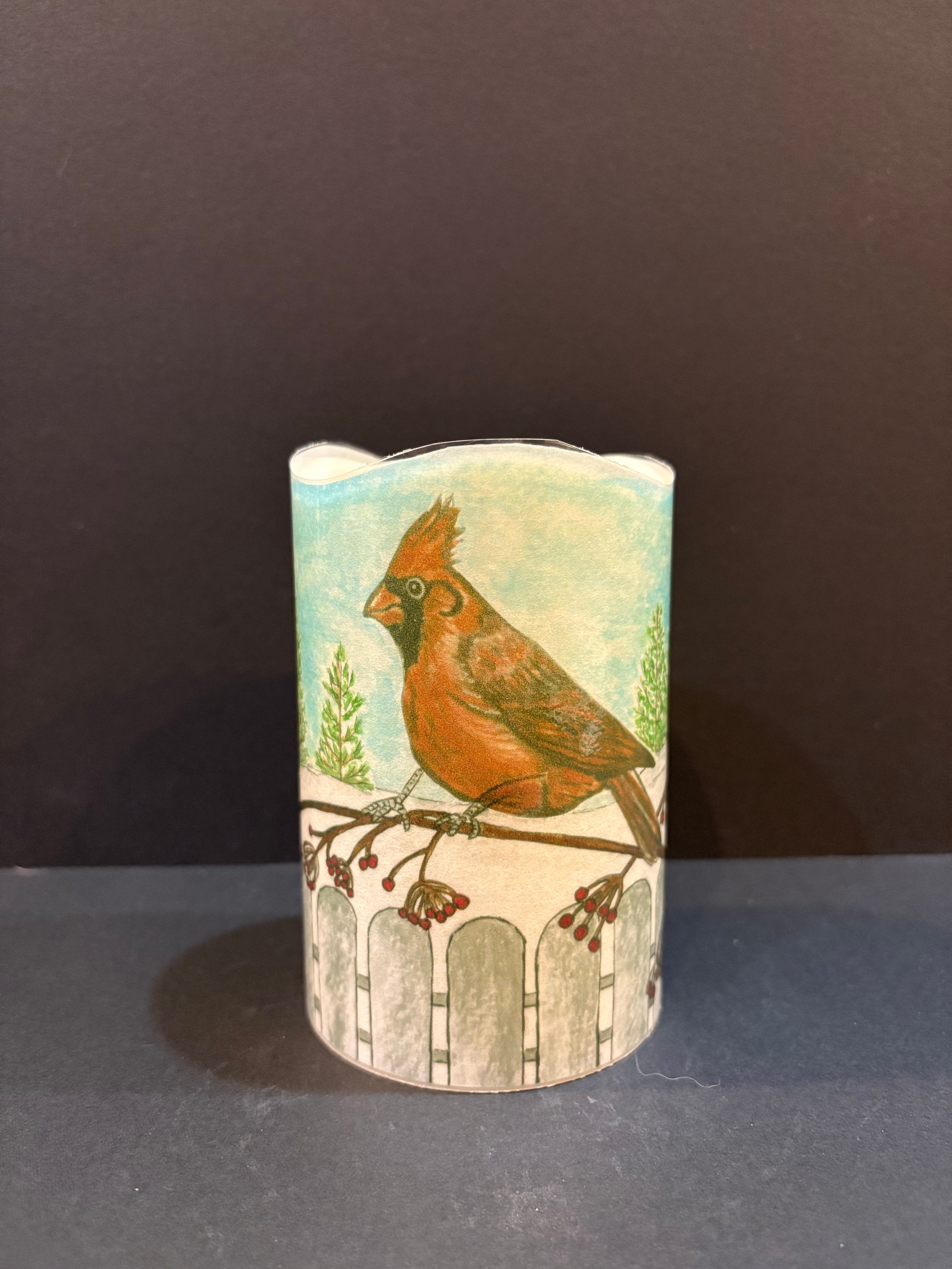 4.5 Candle w/ Sleeve - Cardinal