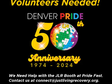 Volunteers Needed to Staff JLR Booth at Denver Pride Fest June 22-23