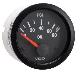 GM-GUA-OIL12V (350-104B VDO Oil Pressure Guage 12 volt)