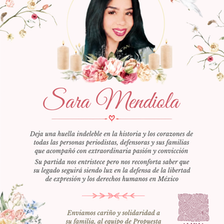 Descansa en paz, Sara Mendiola
