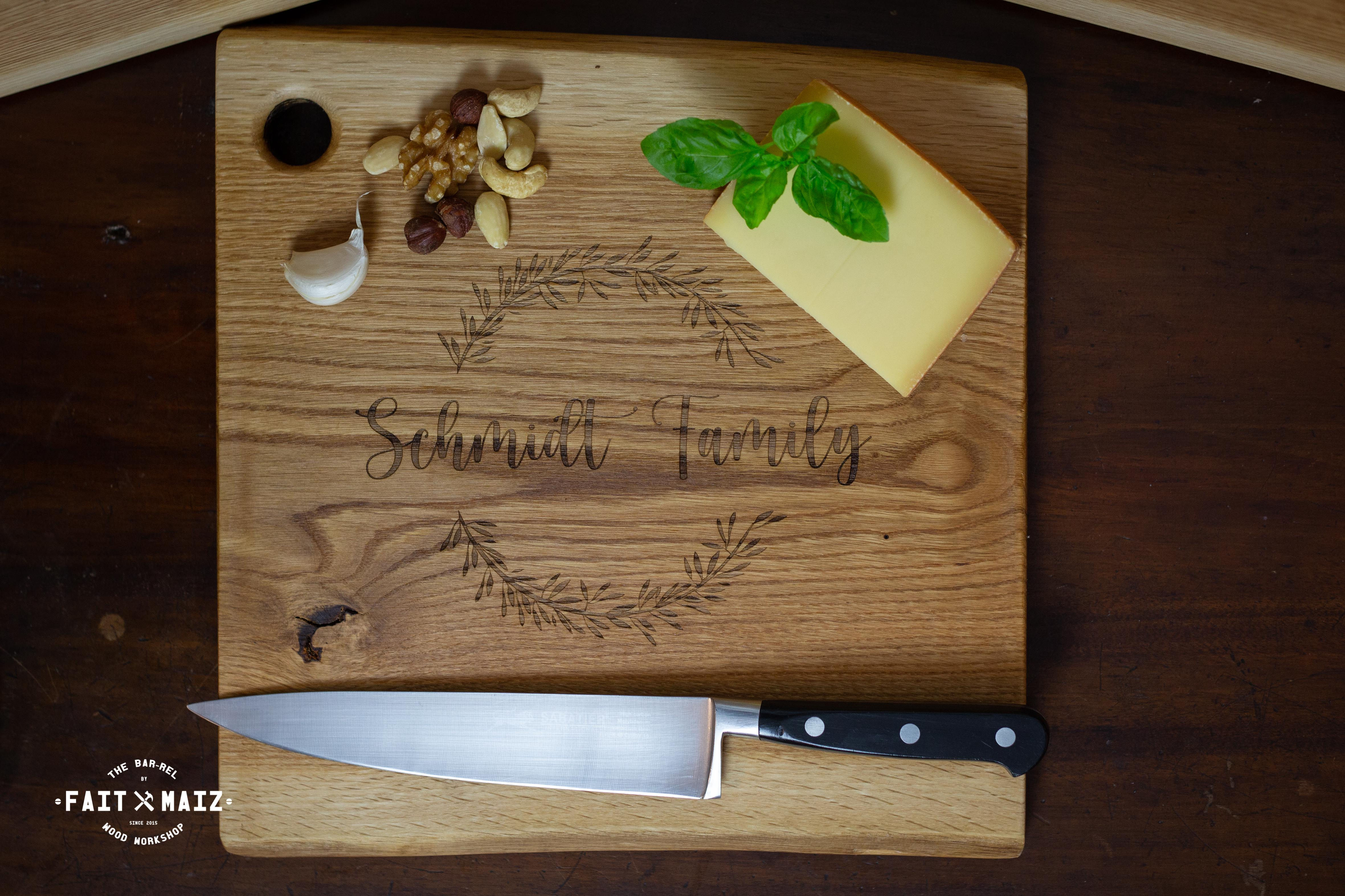 Solid oak chopping board