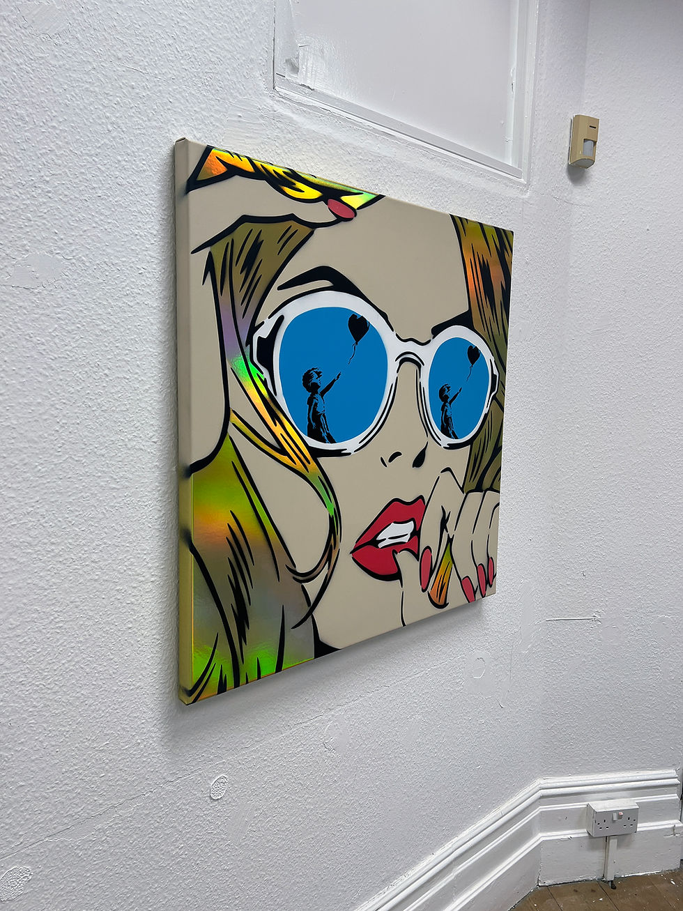 Прев'ю: BANKSY REFLECTIONS HOLOGRAPHIC 36" X 36"