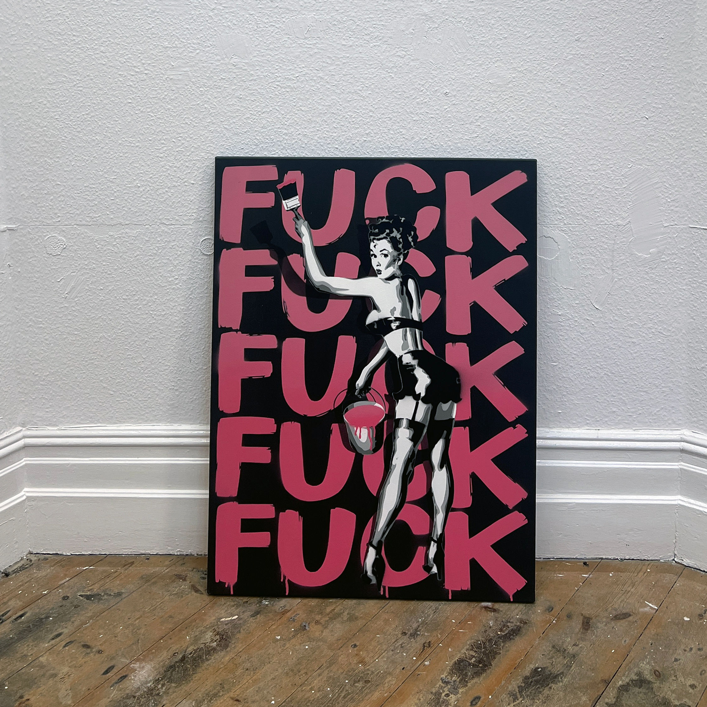 FUCK PIN UP 40" X 30"