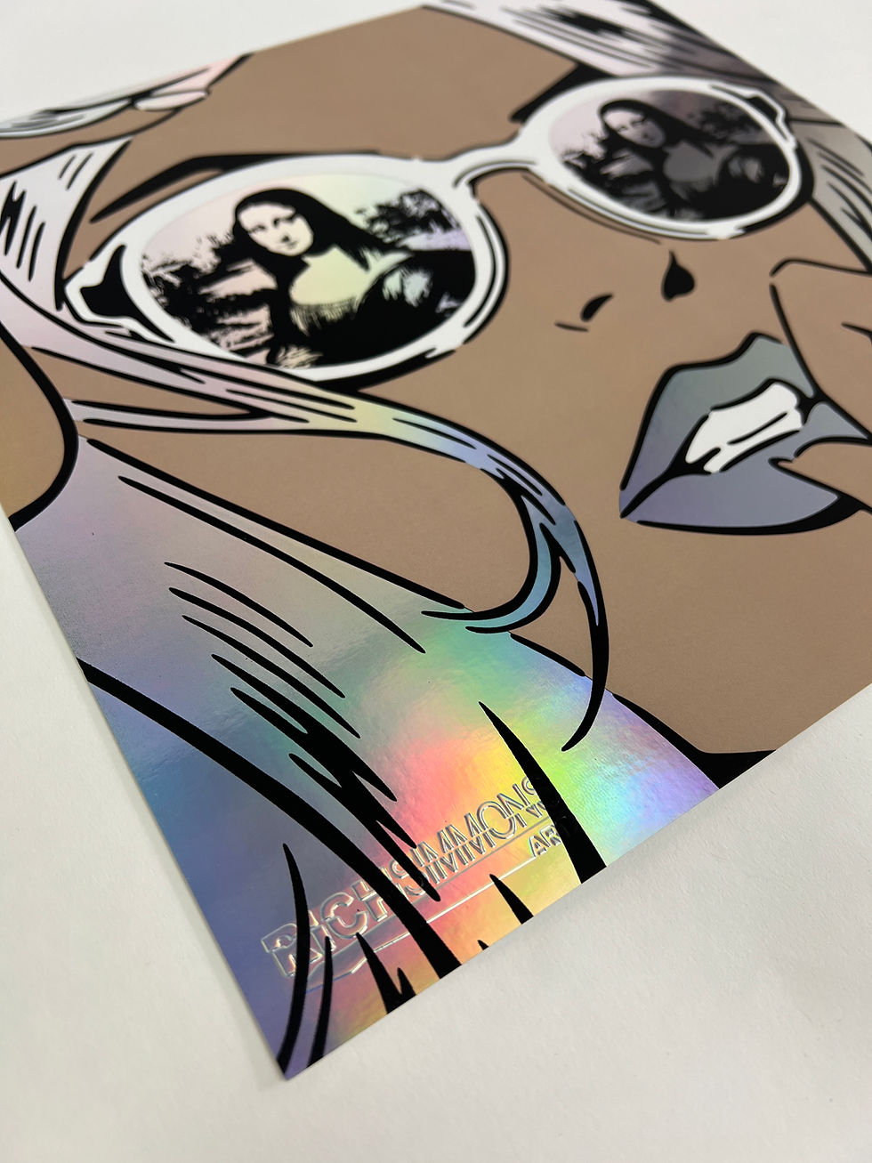 Thumbnail: DA VINCI REFLECTIONS RAINBOW FOIL PRINT 30 x 30 CM