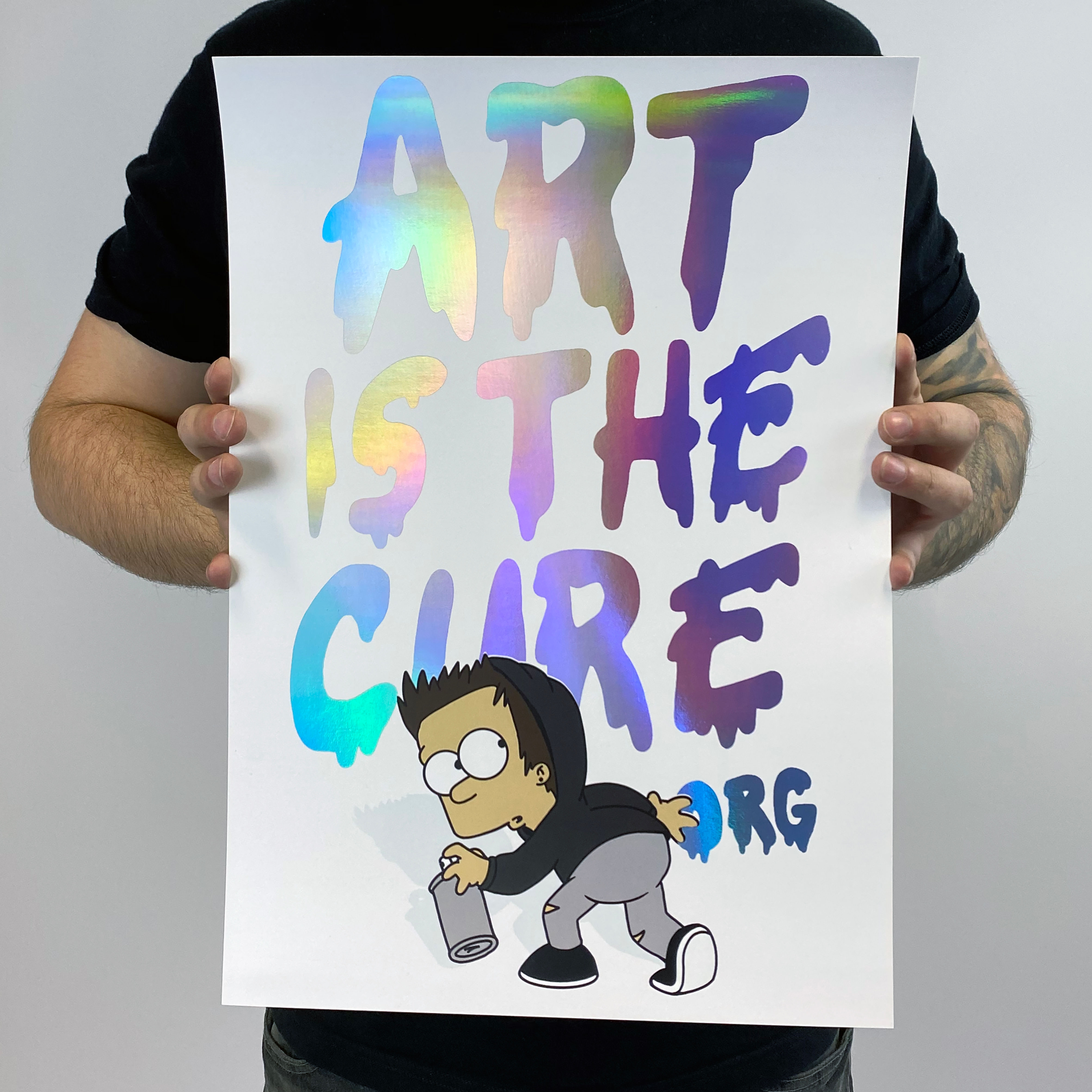 एआरटी का इलाज राइनो फिल्ड प्रिन्ट 42 x 29.7 CM है