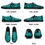 Thumbnail: Mint Black Peace Leopard Print Men's Rubber Slip On Shoes