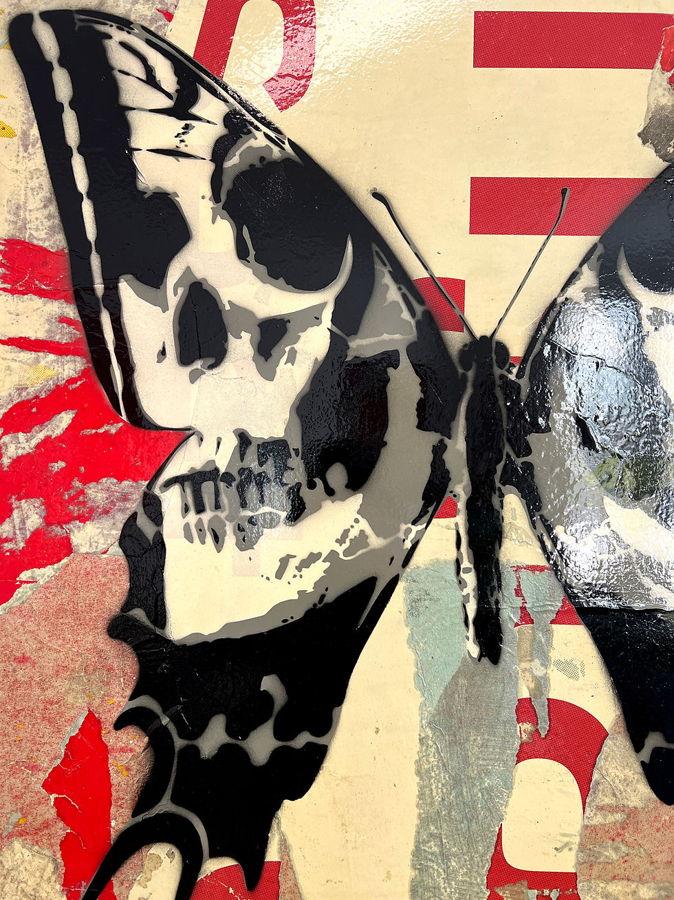 Thumbnail: 100x100cm Skullerfly Red Billboard