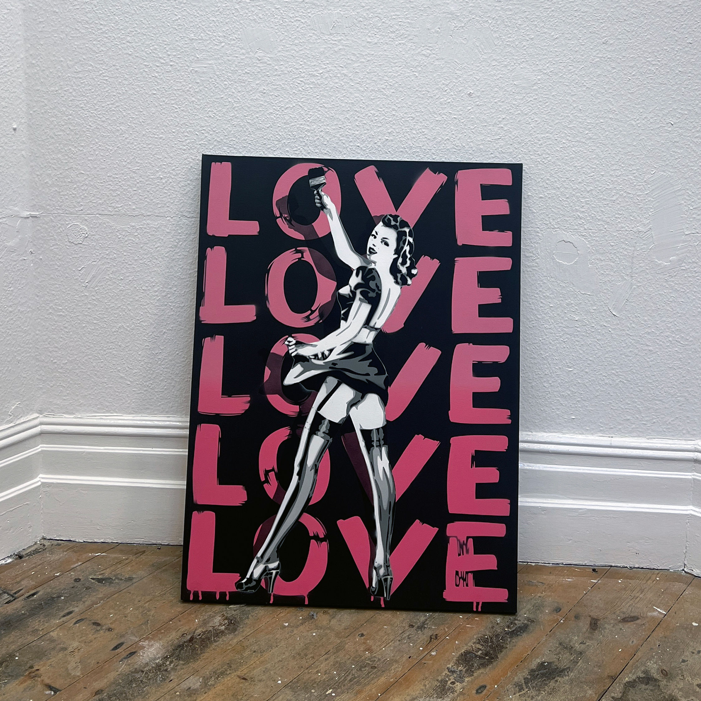 LOVE PIN UP 40" X 30"