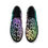 Thumbnail: Rainbow Black Peace Leopard Print Men's Rubber Slip On Shoes