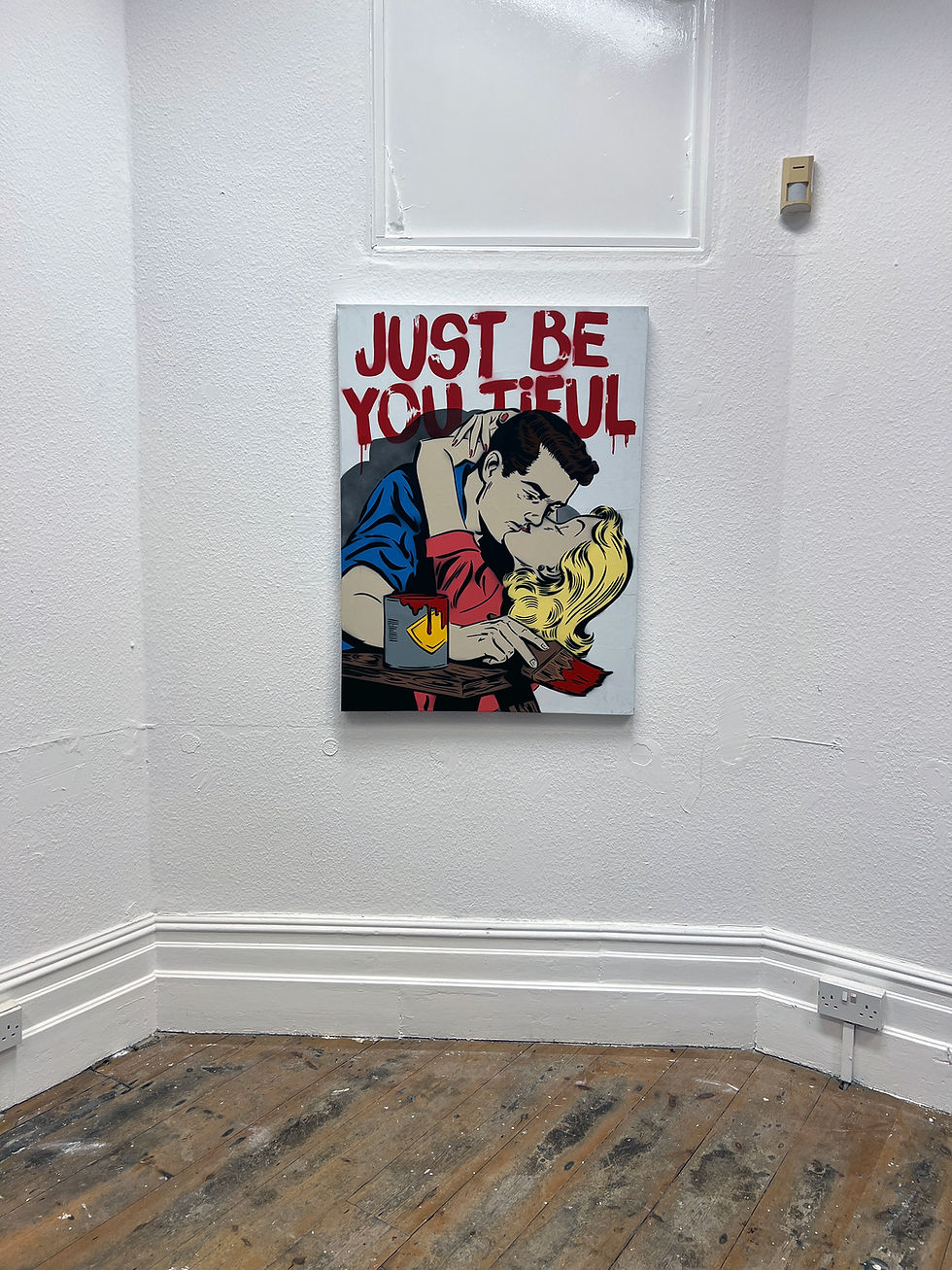 Pikkukuva: JUST BE YOU TIFUL ARTIST 40" X 30"