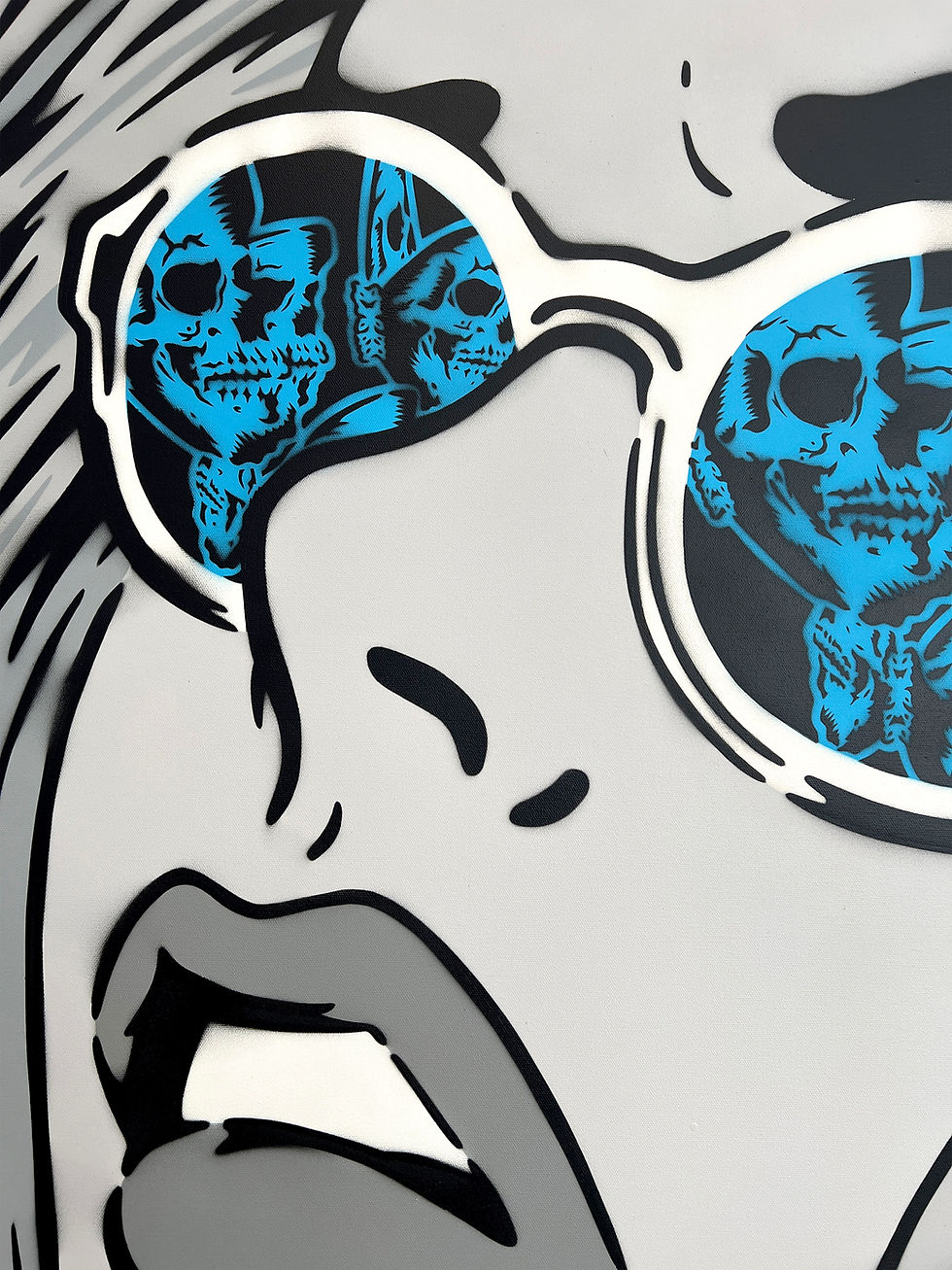 Thumbnail: 48"x36" Skullerfly Reflections