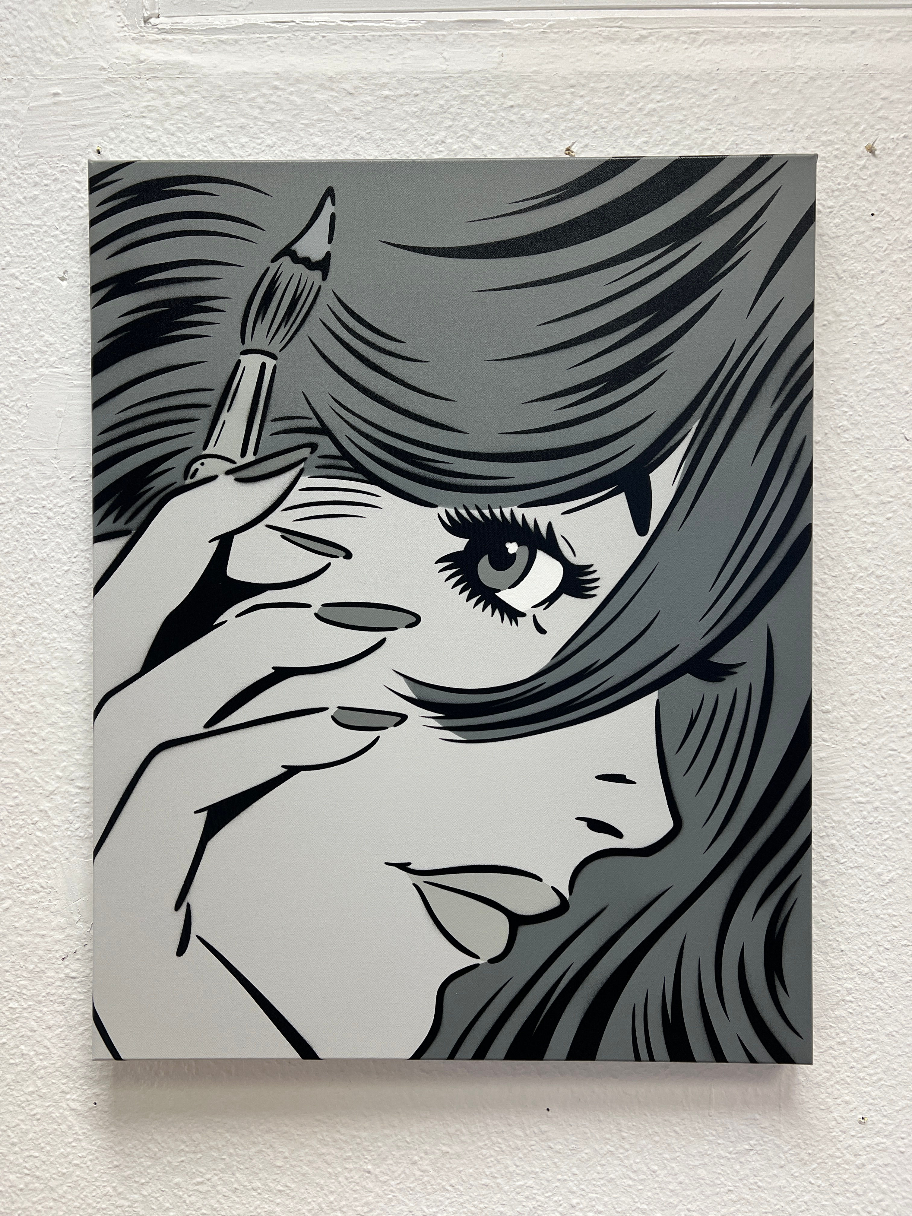 MOMENT OF REFLECTION MONOCHROME 30"X 24"
