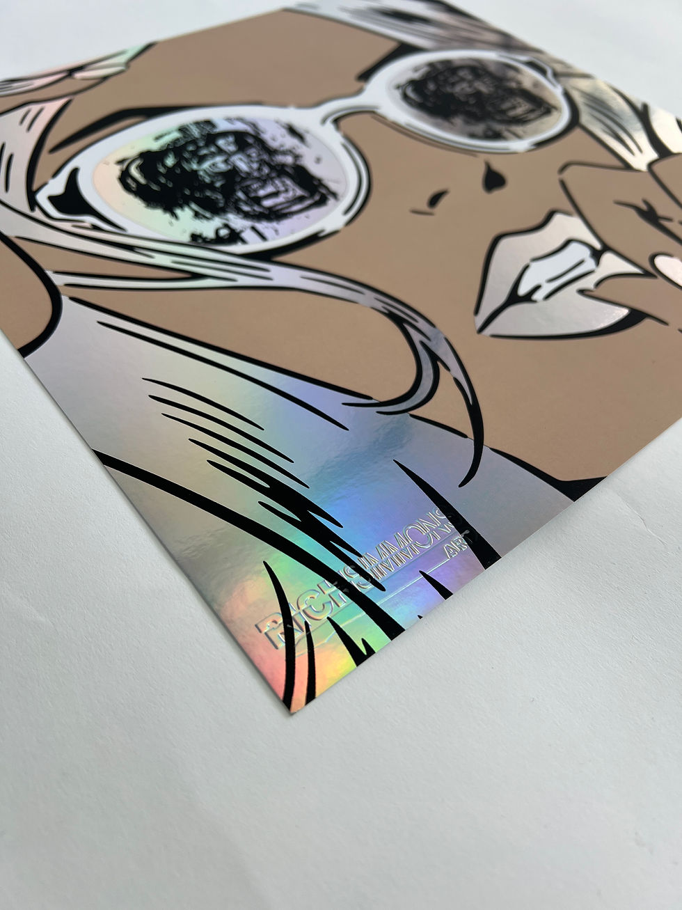 Miniaturbild: BASQUIAT REFLECTIONS RAINBOW FOIL PRINT 30 x 30 CM