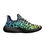 Thumbnail: Rainbow Black Peace Leopard Print Men's Mesh Knit Sneakers