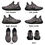 Thumbnail: Dusty Rose Black Peace Leopard Print Men's Mesh Knit Sneakers