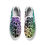 Thumbnail: Rainbow Black Peace Leopard Print Men's Rubber Slip On Shoes