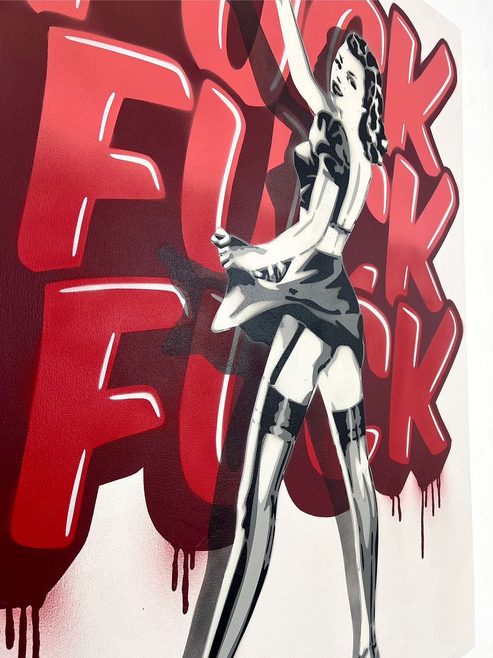 Thumbnail: 40"x30" FUCK Graffiti Pin Up