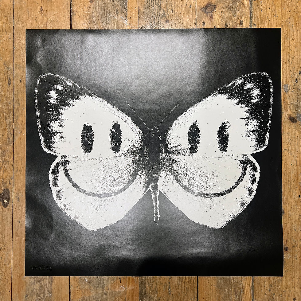 Miniatyrbild: SMILEY BUTTERFLY GLOW IN THE DARK