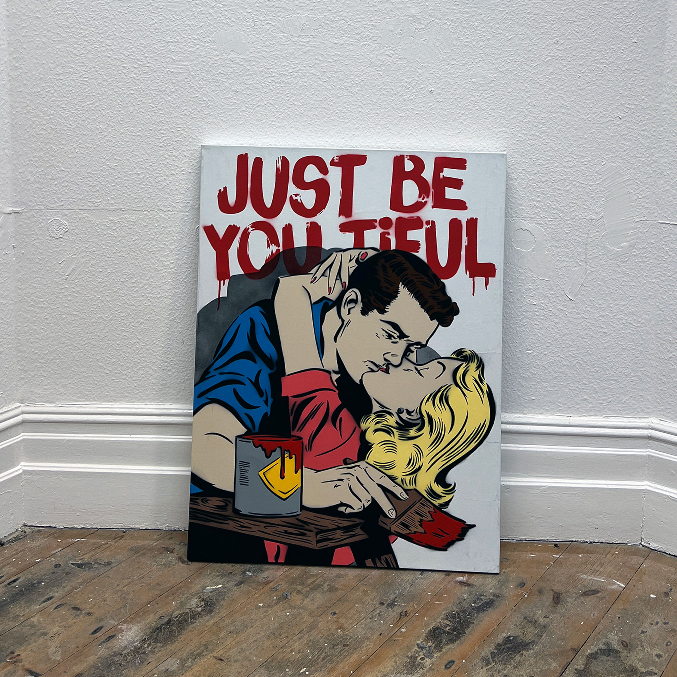 JUST BE YOU TIFUL ARTIST 40" X 30"