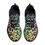 Thumbnail: Rainbow Black Peace Leopard Print Men's Mesh Knit Sneakers