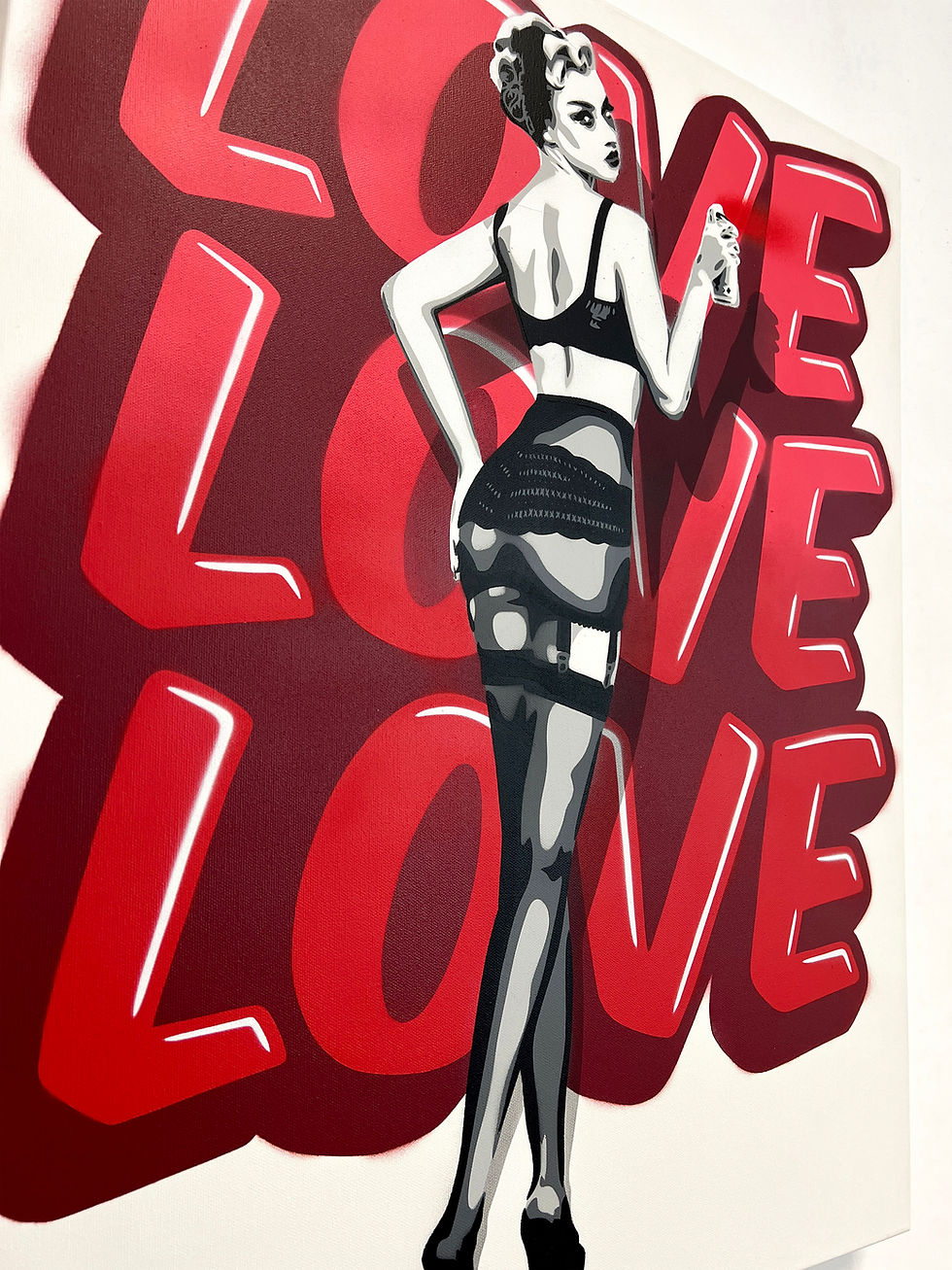 Thumbnail: 30"x24" LOVE Graffiti Pin Up