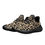 Thumbnail: Camel Black Peace Leopard Print Men's Mesh Knit Sneakers