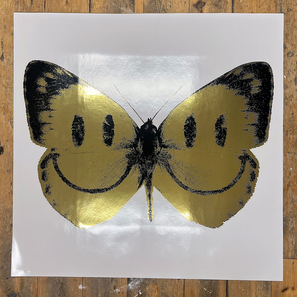 Pikkukuva: SMILEY BUTTERFLY GOLD FOIL