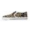 Thumbnail: Camel Black Peace Leopard Print Women's Rubber Slip On Shoes