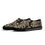Thumbnail: Camel Black Peace Leopard Print Men's Rubber Slip On Shoes