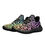 Thumbnail: Rainbow Black Peace Leopard Print Men's Mesh Knit Sneakers