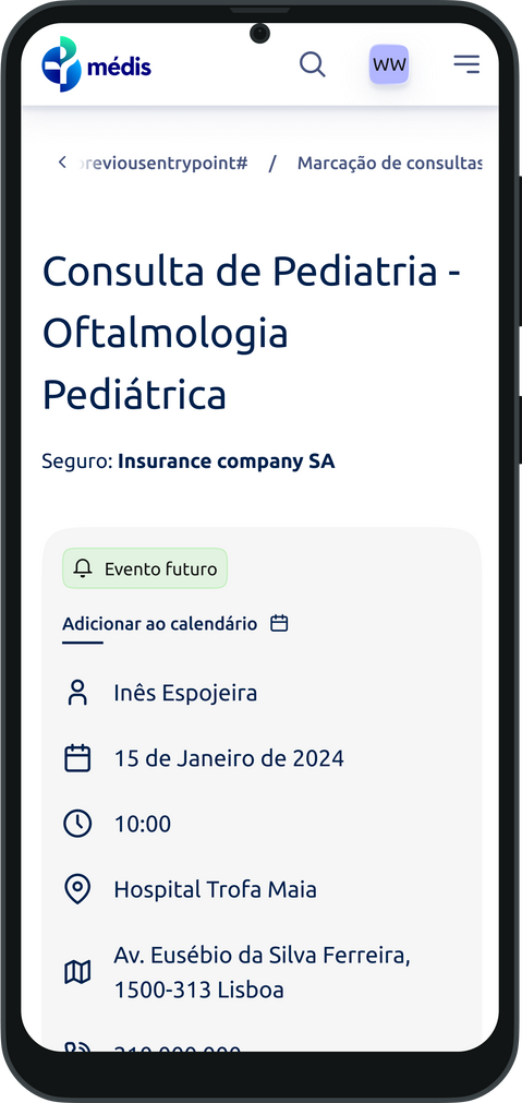 screenshot for digital clinic