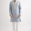 Thumbnail: Blue pearl and sequin hand embellished kurta