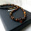 Miniature : Collier homme. Onyx/Œil de tigre 