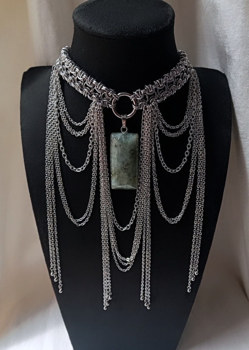 Miniature : Collier impératrice labradorite 