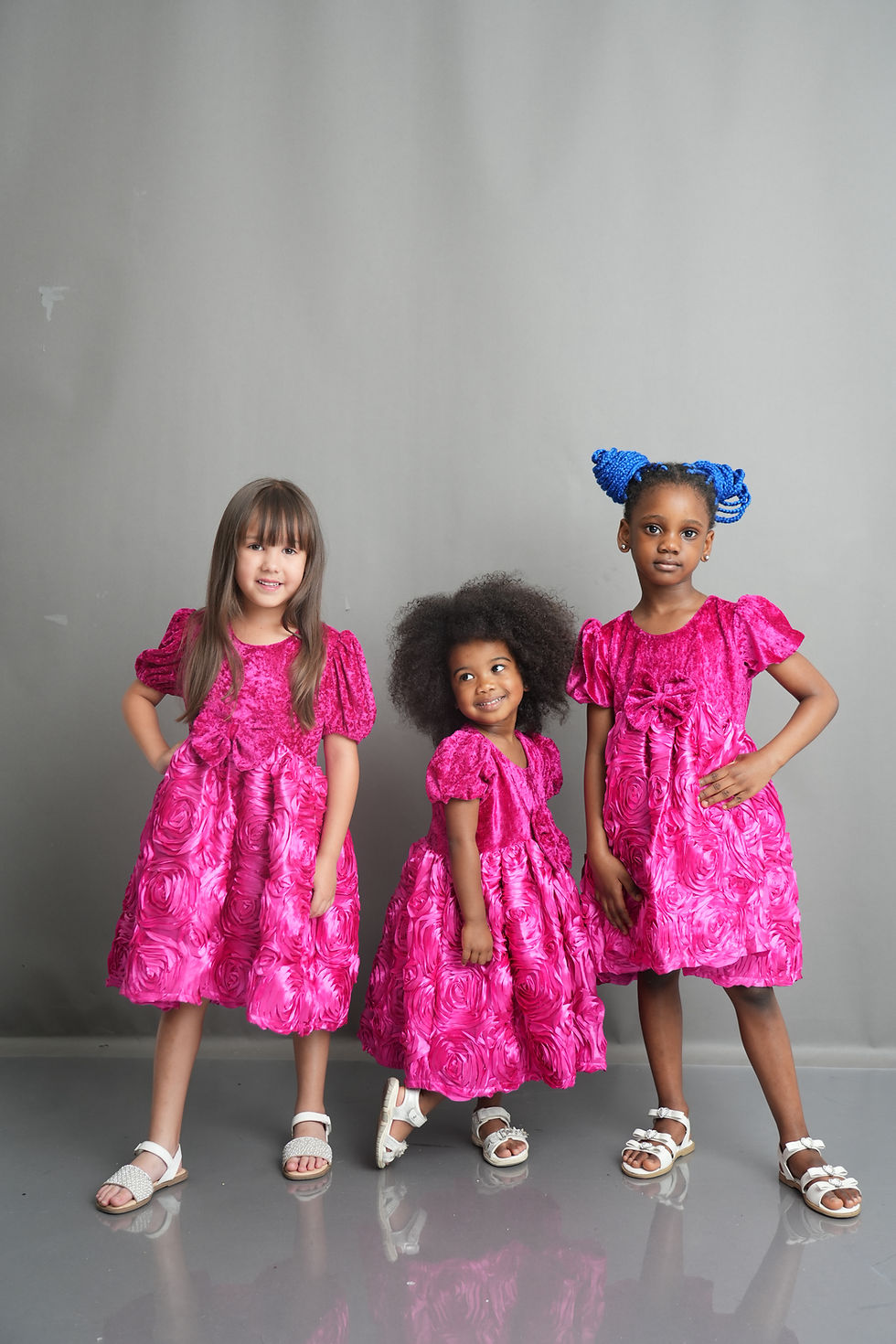 Thumbnail: Bella pink rose dress
