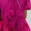Thumbnail: Rose pink dress with puff sleeves and an invisible zipper at the center back