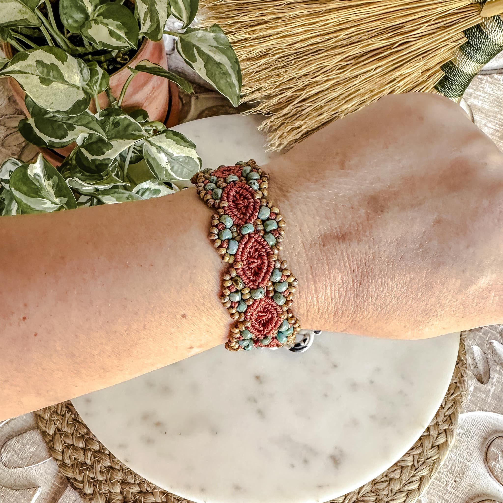 Burnt Orange - Picasso Bracelet